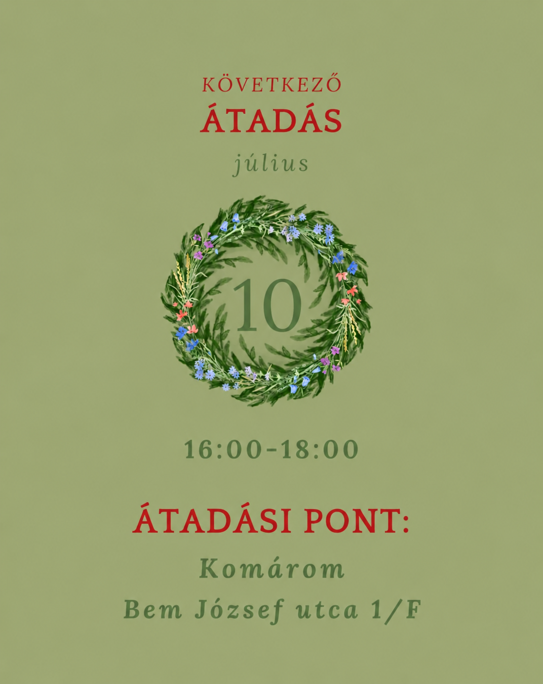 Következő átadási nap