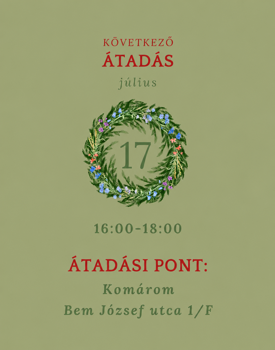 Következő átadási nap