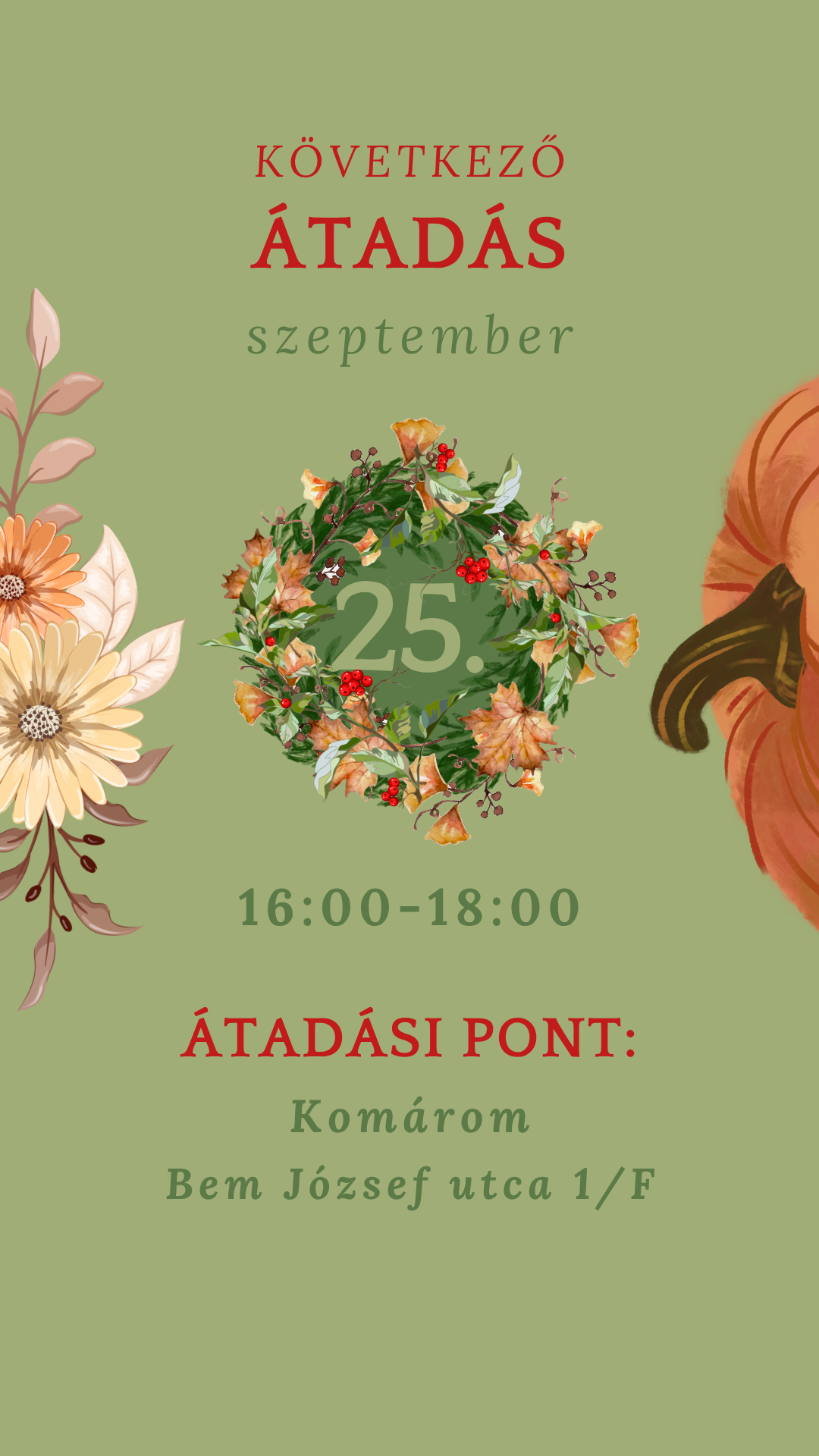 Következő átadási nap